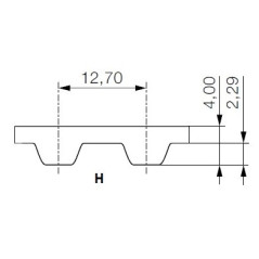 Pas zębaty 900-H-075 z180