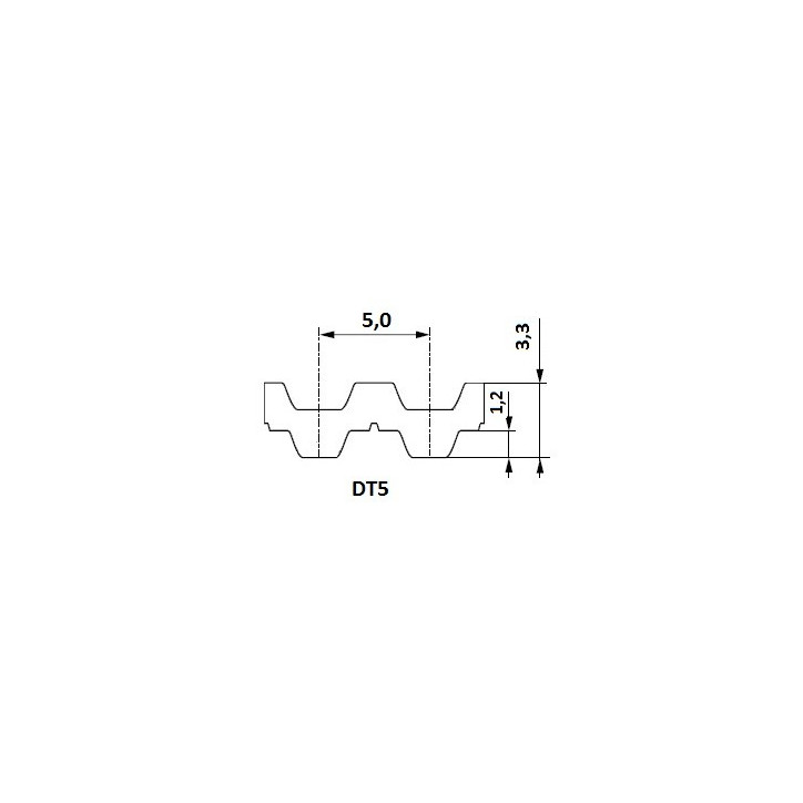 Pas zębaty 16-DT5-1100 z220