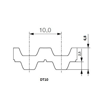 Pas zębaty 32-DT10-1210 z121