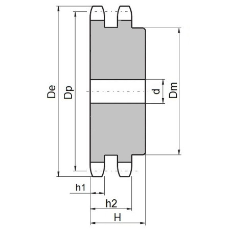 Koło łańcuchowe 05B-2-z11 (8x3mm)