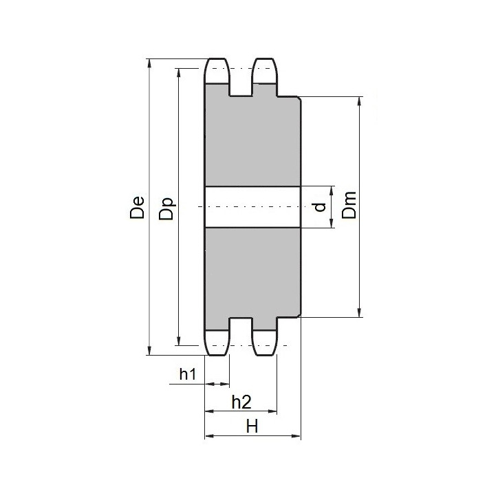 Koło łańcuchowe 05B-2-z11 (8x3mm)