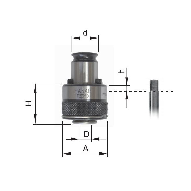 Zabierak FZS19/M8 D8-DIN