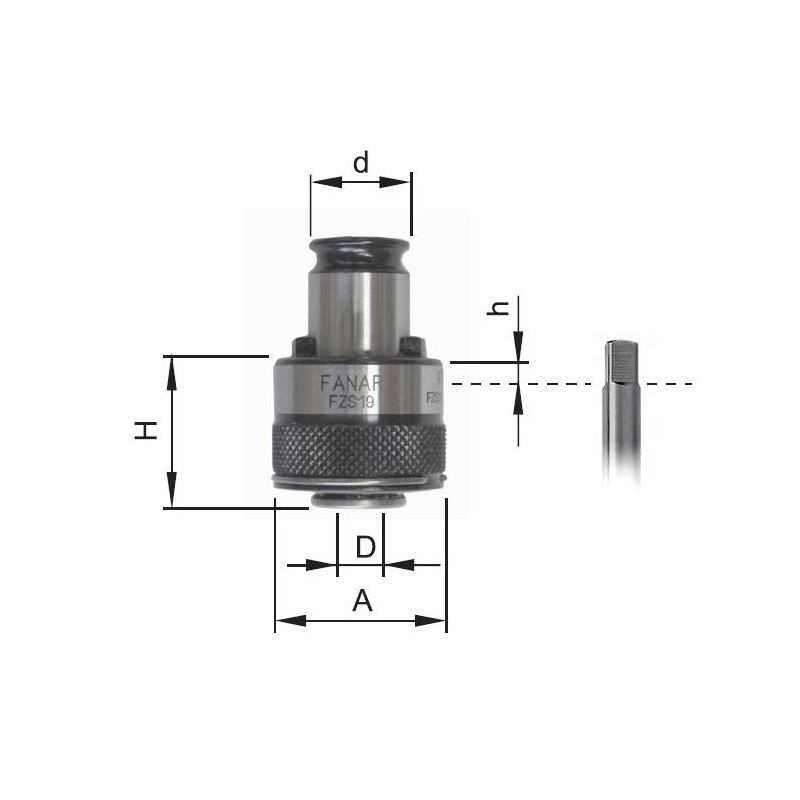 Zabierak FZS48/M22 D18-DIN