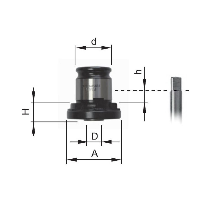 Zabierak FZ13/M4 D4,5-DIN