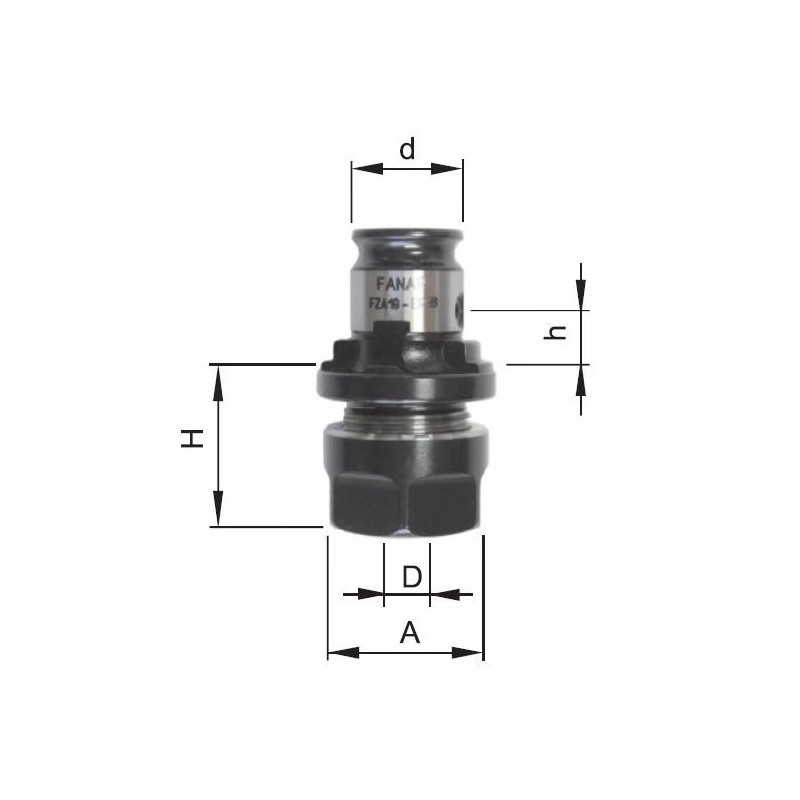 Adapter FZA19/ER16