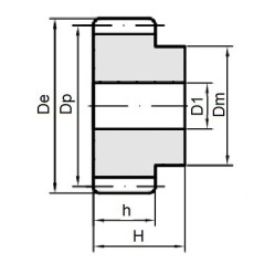 Koło modułowe M1,5-z15