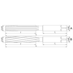 Rozwiertak  DIN 208-A 31 HSS-E