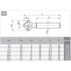 Pogł. stożkowy DIN-335-C 30 HSS fi10
