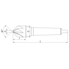 Pogłębiacz DIN 335-B 25/90