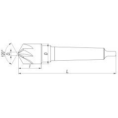 Pogłębiacz DIN 347-B 16/120