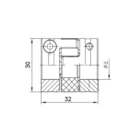 Piasta kłowa ROTEX GS14 fi6 wyk. 1.0