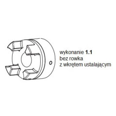 Piasta kłowa ROTEX GS14 fi6 wyk. 1.1