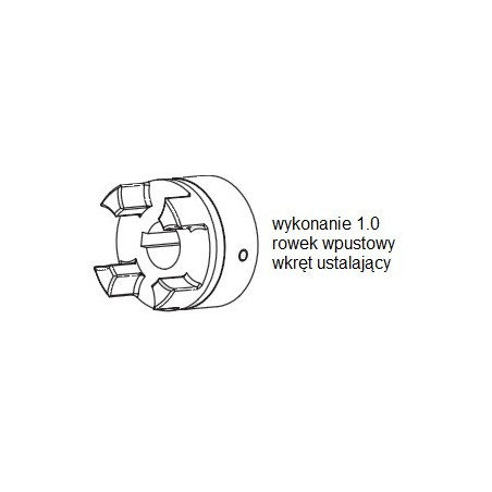 Piasta kłowa ROTEX GS14 fi8 wyk. 1.0