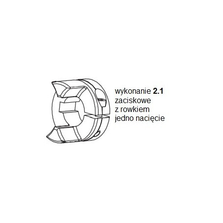 Piasta kłowa ROTEX GS14 fi8 wyk. 2.1