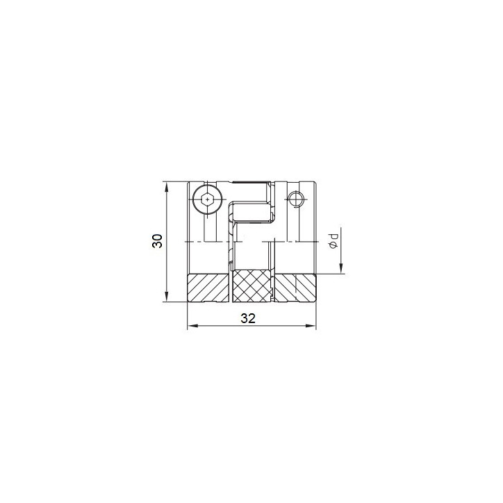 Piasta kłowa ROTEX GS14 fi8 wyk. 2.1