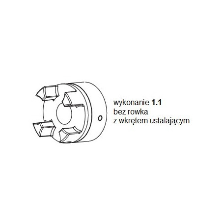 Piasta kłowa ROTEX GS14 fi10 wyk. 1.1