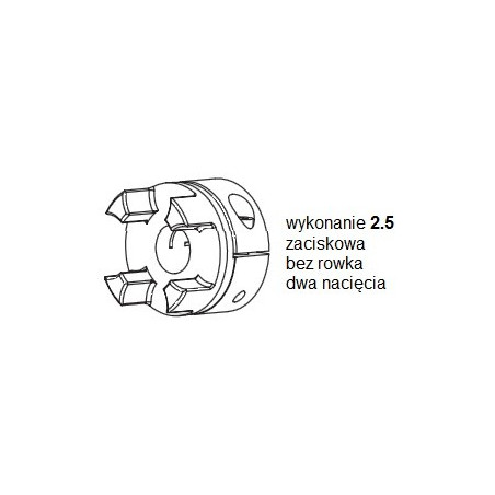 Piasta kłowa ROTEX GS19 fi8 wyk. 2.5