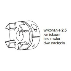 Piasta kłowa ROTEX GS19 fi18 wyk. 2.5