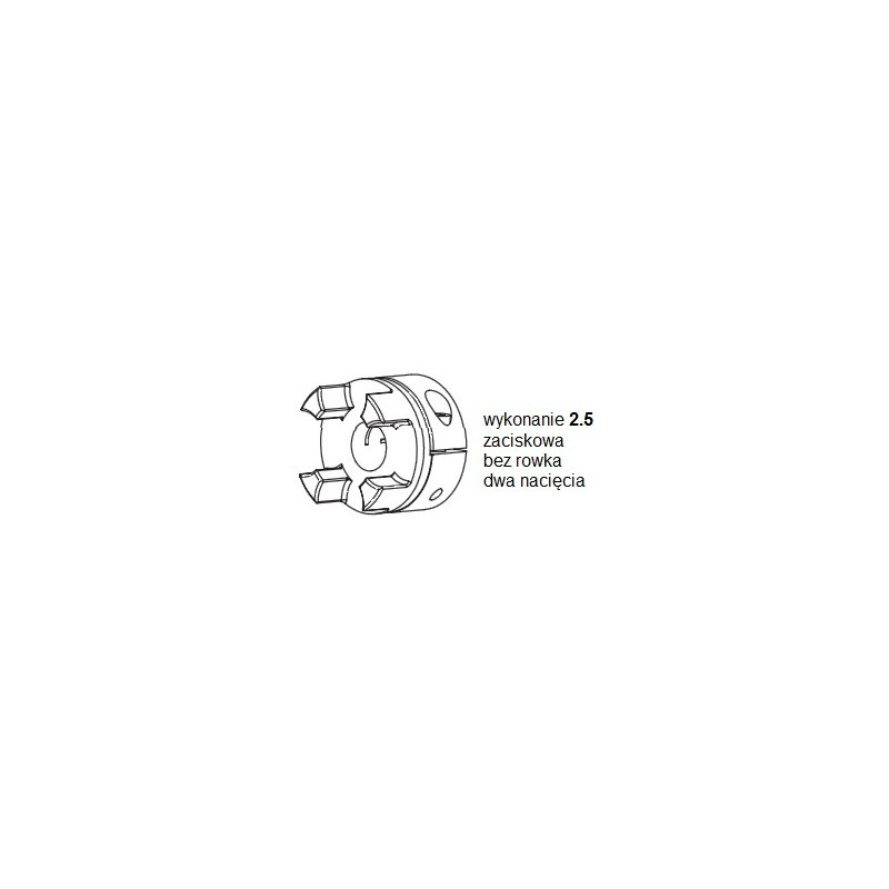 Piasta kłowa ROTEX GS24 fi12 wyk. 2.5