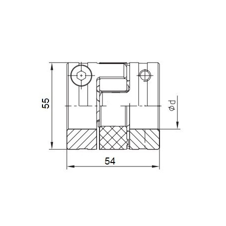 Piasta kłowa ROTEX GS24 fi12 wyk. 2.6