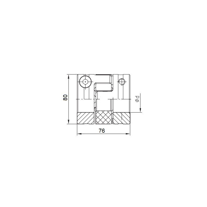 Piasta kłowa ROTEX GS38 fi30 wyk. 1.0