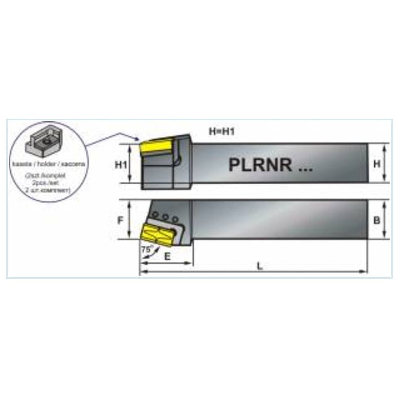 NÓŻ SKŁ.Z KASETĄ PLRNR6060U50B