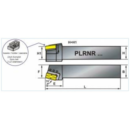 NÓŻ SKŁ.Z KASETĄ PLRNR6060U50B