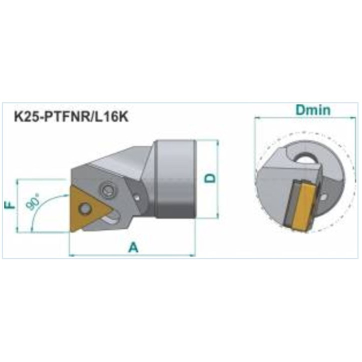 GŁOWICA WYTACZAKA K25-PTFNR16K