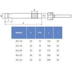 NÓŻ TOKARSKI ISO4 1212 P20