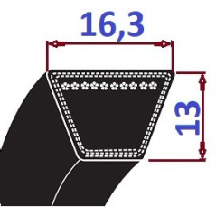 Pas klinowy SPB 1215 Lp-PS CONTI