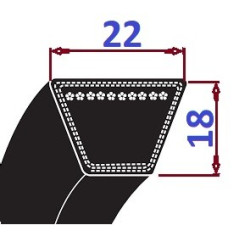 Pas klinowy SPC 2000 Lp OPTIBELT