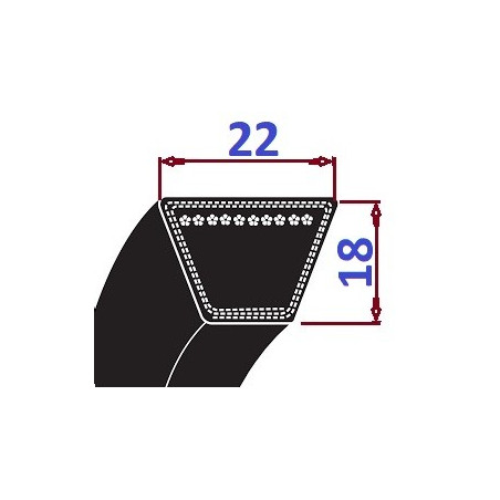 Pas klinowy SPC 3350 LpRP OPTIBELT