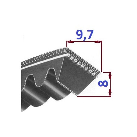 Pas klinowy XPZ 587 Lp OPTIBELT