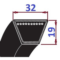 Pas klinowy D 3075 Li3150Lp-PS CONTI