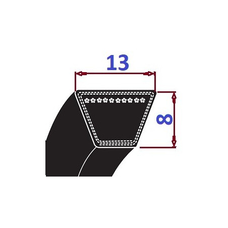 Pas klinowy A 535 Li569Lp PIX