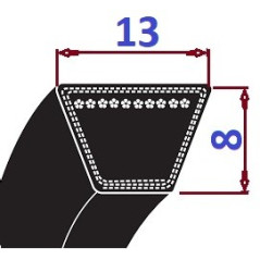 Pas klinowy A 670 Li700Lp-PS CONTI