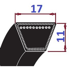 Pas klinowy B 1025 Li=1070Lp-PS CONTI