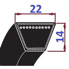 Pas klinowy C 2159 Li2217Lp OPTIBELT