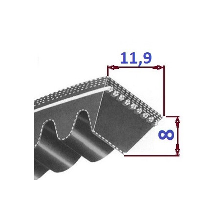 Pas klinowy AVX11,9 690 OPTIBELT