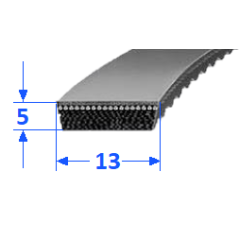 Pas szerokoprofilowy SVX 13x5 468 OPTIBELT