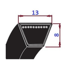 Pas klinowy A 700 Li730Lp-PS CONTI